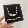 DODOAI Personalisierte Namenskette und Armband aus Edelstahl, Buchstaben-Schmuckset, bunter Schmetterling, für Kinder, Geschenk 240226