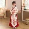 Сценическая одежда, китайское, японское и корейское детское рождественское платье, кимоно для девочек, традиционный винтажный этнический древний танцевальный костюм