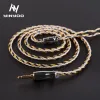 Hoofdtelefoon Yinyoo 16 Core Verbeterde Verzilverde Koperen Kabel 2.5/3.5/4.4MM Met MMCX/2pin/QDC TFZ Connector Voor KZ ZS10 ZSN Pro AS16 ZSX