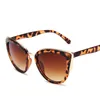 Women's Cat Eye with Personalized Instagram Style Plastic Frame Glasses, Leopard Print Color, Sunglasses