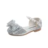 Sandales de paillettes pour enfants extérieures bébé sweet arc ringestone princesse chaussures mode non glissade