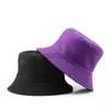 Wide Brim Hats Bucket Hats Reversible Hats Solid Color Bucket Hat For Men Women Summer Sunhat Unisex Travling Fishing Hat 240302