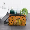 Borse per cosmetici Borsa da toilette Yayoi Kusama a pois con zucca per artista giapponese Organizzatore di trucchi Custodia per kit Dopp per signora Beauty Storage