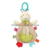 Rattles Mobiles Baby Sensory Hanging Soft Learning Toy P Animals Barnvagn Spädbarnsbädd Crib med teether för Bebe Babies Toddler DHKV3