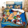 Zestawy Phechion Asterix i Obelix 3D Print Pedding Set Duvet Covers Pillowcases One Piece Budding Sets SETS BLOTHES K312