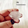 50 st tom läppbalsam Sub Jar Mini 2G Clear Lip Shape Rouge Refillable Container Cosmetic Lipstick Eyeshadow Powder/Blusher Case 240229