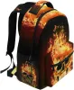 Backpack Fire Skull Backpacks Flaming Skeleton Laptop Book Bag Casual Extra Durable Backpack Lightweight Travel Sports Day Pack