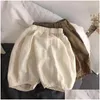 Shorts Bébé Garçon Enfants Été Bas Vêtements Enfants Cinq Cents Pantalons Pour Enfant En Bas Âge Fille Cinquième Pantalon Solide Lin Casual Drop Livraison Otaqf