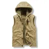 Vestes de chasse N1 hiver hommes veste sans manches polaire gilet chaud déchargement militaire beaucoup poche tactique manteau mâle grande taille 4XL