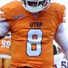 Benutzerdefinierte UTEP Miners Football Jersey College Gavin Hardison Deion Hankins Josh Fields Denzel Chukwukelu Praise Amaewhule Justin Garrett Herren Damen Jugend