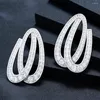 Kolczyki Dangle Soramoore Luksus Big For Women Wedding Party CZ Dubai Bridal Boucle D'Oreille Trendy Jewelry Gift