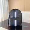 Plecak designer torba Man Bookbag damska damska ramię w paski plecak lustrzane lustro wysokiej jakości skórzany klapa klapka