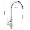 Kitchen Faucets Sink Cold Taps Swivel Single Lever Modern Plating Faucet Water Deck Mounted Household