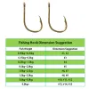 Fishhooks Fishing Hooks Wholesale par vrac 1000pcs / lot Fish Hook Color 3 # 15 # Carbon Steelhhooks Toard Tools de pêche Pesca Pesca