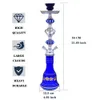 Dejaya 2 Wąż Glass Hookah Shisha Pipe Set Narguile Complete Hooka Chicha Pica Cachimba Sisha na Pismat Party Club Akcesoria 240220