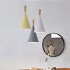 Pendant Lamps Nordic Modern Aluminum Lampshade Wood Lights Living Room Dining Table Bedside Decorative Lighting Fixtures