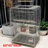 Terrariums stora openop fågelbur papegoja bur rostfritt stål pion tiger hud xuanfeng storebror lyxvilla avelar ny bur