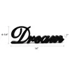 Figurine decorative Mablack Wooden Worden Sign Distanza "Dream"/Tavolo/Scaffi/Scaffale/Decorazione per la casa Arte 14 x 4.25 1 pollice