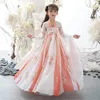 Chińska sukienka Hanfu dziewczynki Kostium Starożytne dzieci Karnawał Fairy Cosplay Pink za 315 240220