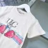 T-shirts de bébé populaires imprimement des filles de coton pour garçons courte manche taille 90-160 cm de créateur de vêtements pour enfants