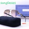 Mesdames Dames Designer Bolle Lunettes de soleil Luxury Master Sun Glass Sunglasses Sun Glasses UV400 Protection Polaris Gold Fild Glass Glass Lens Men Femme With Box 46471 G11