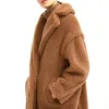 Fur Fur Women's Bear Coat prawdziwa wełna 2023 Lady's Alpaca Teddy Coat Long Jacket Fashion Fashion Furt Fur S7480A