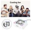 Fans för Xbox Series S Cooling Fan 5V 2.4A Game Console Cooling Fan LED Strip Lights 3 Gears Side Cooling Fan Base Gaming Accessories