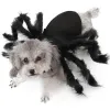 Kleidung Hund Halloween Spinnenkostüm Schwarze Spinne Cosplay Kostüm Halloween Lustige Verkleidung für Katzen Kleine Mittelgroße Hunde Haustierkostüm