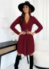 Dresses Maternity Dress for Pregnant Women Fashion Casual Vneck Long Sleeve Solid Elegant Dress Photography Pregnancy Clothes Vestidos