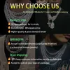 Yu Ying 925 Silver Gold Plated 9mm 13mm Wide Iced Out Hiphop Moissanite Diamond Cuban Link Chain for Mans Hiphop smycken