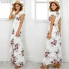 Basic casual jurken maxi-jurk lange jurken off-shoulder strand bloemen vintage chiffon wit dames strand trouwjurk 240302