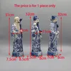 The three gods of fortune,prosperity and longevity, Ceramic figurines, table accessory