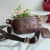 Luxurious Bumbag Cross Body Waist Bags Temperament Bumbags Fanny Pack Embossing flowers Famous soft leather Luxurys designers bags DustBag d