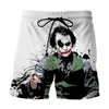 2024 summer new clown 3D digital printed beach pants shorts mens sports Capris