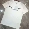 Burbery Chemise Burburries Chemise Designer T-shirt Casual MMS T-shirt avec imprimé monogrammé Haut à manches courtes Luxe Hommes Hip Hop Vêtements Burberry2 Chemise 827