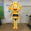 2024 할로윈 슈퍼 귀여운 캐릭터 꿀벌 마스코트 의상 의상 생일 파티 애니메이션 테마 팬시 드레스 의상