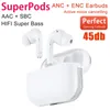 Superpods Pro 2 3 ANC TWS Bluetooth 5.2 Kopfhörer mit aktiver Geräuschunterdrückung BES 2500ZP Airoha 1562A Gamer Sport-Ohrhörer