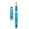 Asvine P20 stylo plume de remplissage à Piston acrylique beaux motifs plume EFFM avec Clip doré écriture lisse cadeau de bureau 240229
