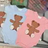 Tute classiche per neonati Modello orso bruno neonato Body in cotone Taglia 59-90 vestiti per bambini firmati per bambini Tuta strisciante 24Feb20