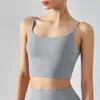 Yaz kadın yoga kıyafeti yelek sporu çalışan sütyen aktif takım elbise tank üstü derin u şekilli arka fabrikası fitness göğüs yastık iç çamaşırı