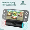 Stativ Portable Switch Charging Dock Station Stand, högtalarhögtalare med stereoljud för Nintendo Switch/Switch Lite Mini 2019