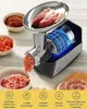 Juissiart Meat Grinder, 2500 Max Meat Grinder Electric TWO Speeds Mode, Stainless Steel Blade, 3/5/7 Grinding Plates, Sausage Stuffer Tube & Kibbeh Kit for Home Kitchen Use
