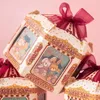 Хорошее качество, свадебные коробки для конфет, милый медведь, бумажная коробка для упаковки подарков, лента для сладостей, вечерние украшения для бутика 240301