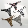 Women's Panties Poblador Leopard Seamless Underwear Low Waist G-String Thongs Sexy Lingerie Fashion Thong Comfortable Pantys