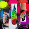 1Set Neon paznokcie w proszku cień do powiek Ishadow efekt fluorencencji paznokcie Pigment Pigment Chrome Dekoracja Manicure 240229