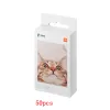 Souris original xiaomi zink poche imprimante papier auto-adadhésive photo imprimer 10 // 50/100 feuilles xiaomi 3inch mini imprimante photo de poche