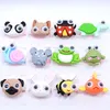 12 pièces mignon dessin animé enfants animaux anneau poisson rouge lapin Panda escargots grenouille tortue anneau enfant fille doigt fête cadeau bijoux 240226