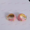 Moda, Juventud, Romance, Pendientes de mujer, Pendientes de aro de diseño, redondos, verde/negro/morado/rosa/blanco, 5 colores a elegir, oro de 18 quilates, plata, regalo de alta calidad