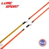 TIDS LURESPORT 2PCS 55CM Guide Fuji Gold Paint Feeder Rod Flexible Refit Rielle Composants Bâtiments de la tige de la pêche