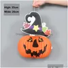 Andra festliga partier Halloween Pumpkin Lamp Ghost Festival Decoration Props Tak Kreativt hopfällbart papper Lantern P110 Drop DHXP3